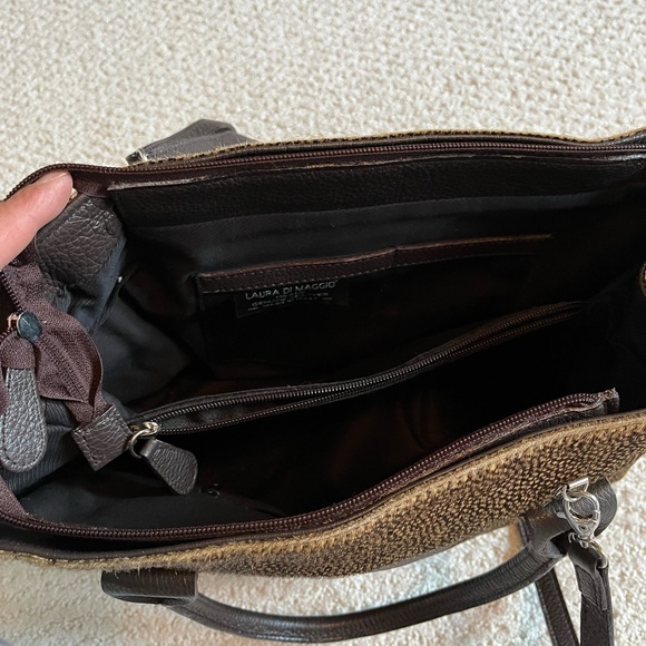 Like new Italian made Leather Bag super versatile! - Picture 8 of 9